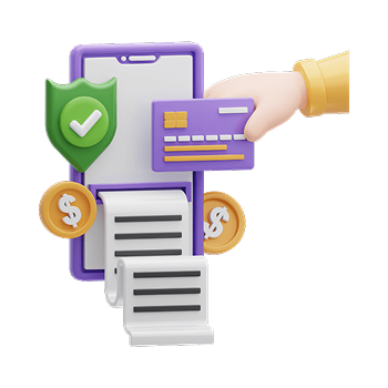 Hand inserting a card into a machine with financial symbols, representing Digital Finance and Corporate Reporting solutions.